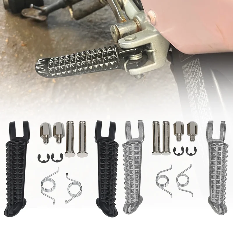 

YZF R1 R6 Motorcycle Front Footrests Foot pegs For Yamaha YZFR1 YZF R1 1998-2023 YZFR6 YZF R6 1999-2020 R6S 2003-2009