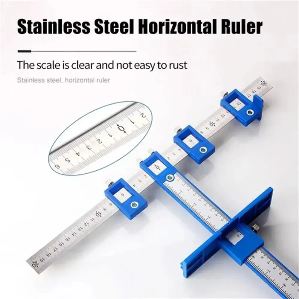 Woodworking Corrosion Resistant Drill Guide High Strength Precision Hole Punch Jig Hardness Adjustment Center Drill Bit Hardware
