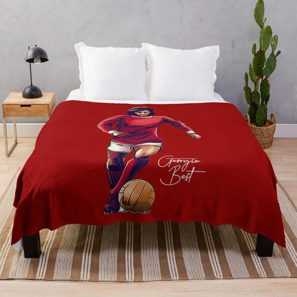 Georgie Best Superstar Throw Blanket blankets and throws manga Beautifuls Blankets