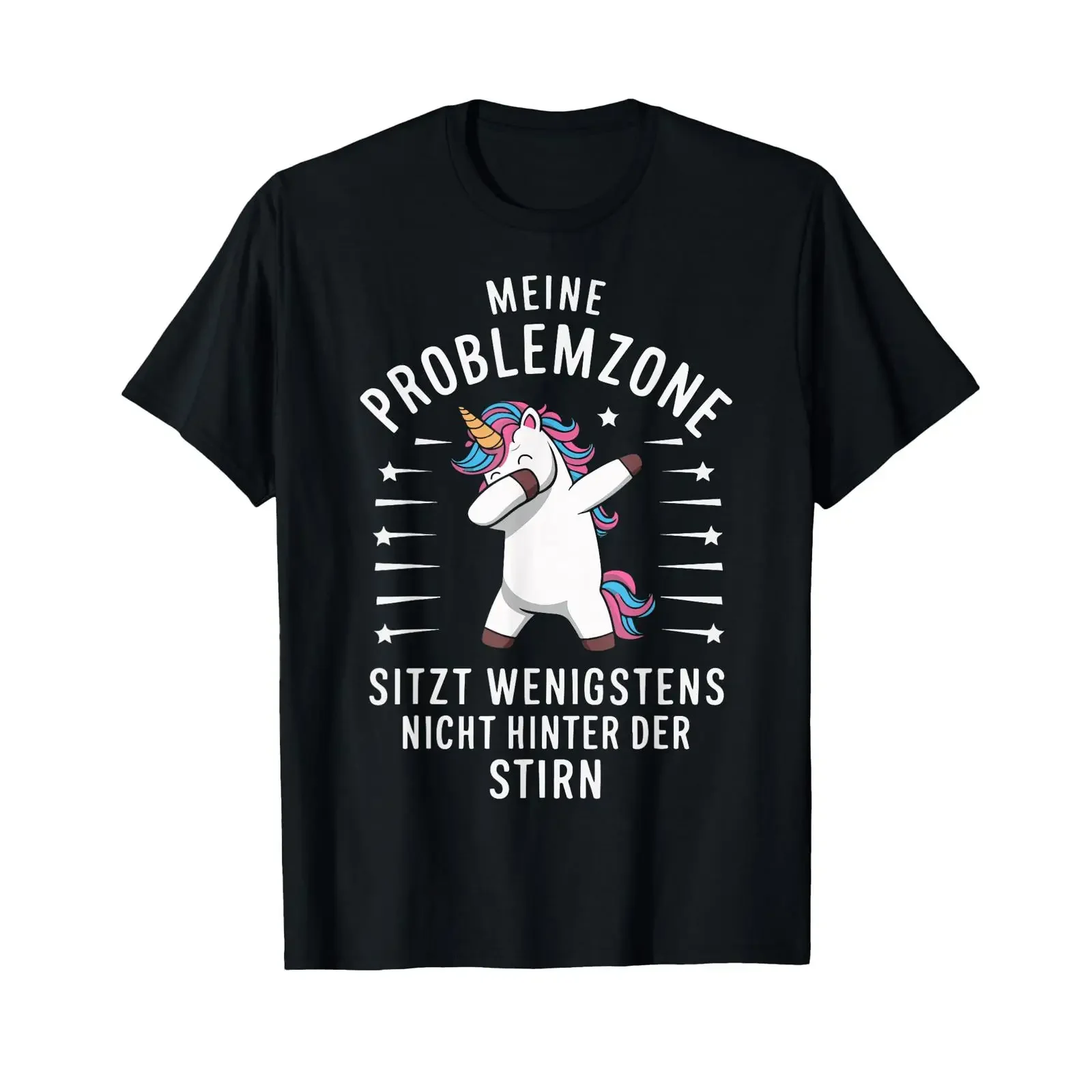 At least my problem area isn't behind forehead T shirt vintage Washed Slightly graphic Comfortable Soft fashion Unisex