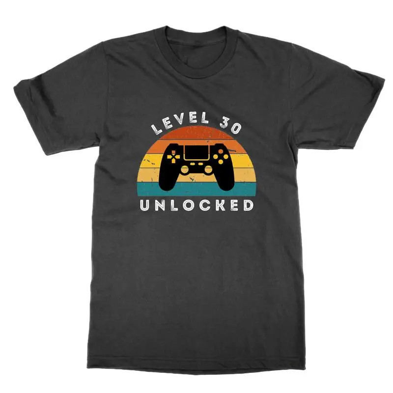 

Level 30 Unlocked t shirt funny gamer dad tee video game birthday present gift