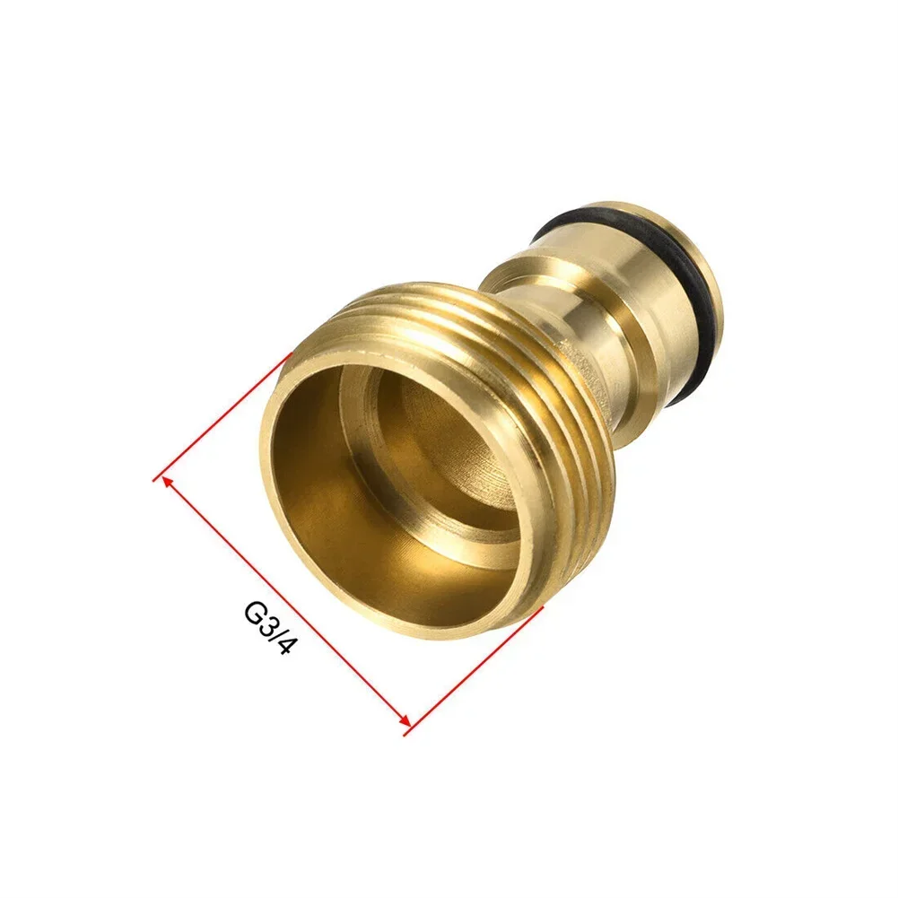 Adattatore per rubinetto per rubinetto domestico per industria esterna, connettore per rubinetto, raccordo adattatore per parti di tubi flessibili con filettatura maschio dorata in ottone