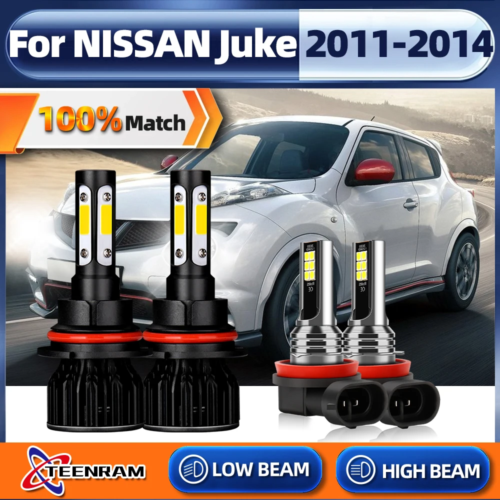 40000LM H4 H11 LED Headlight 240W Turbo Auto Fog Lamp 6000K White 3570 CSP Car Light For NISSAN Juke 2011 2012 2013 2014