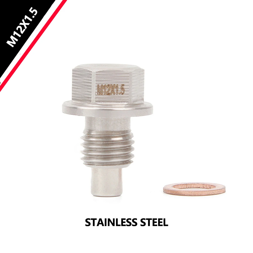 

M12x1.5 M12x1.25 M12x1.75 M14x1.5 M14x1.25 M16x1.5 M18X1.5 M20X1.5 Stainless Steel Magnetic Oil Drain Plug &Oil Drain Sump Nut