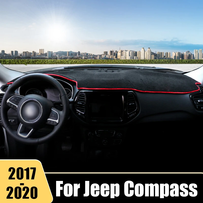 

For Jeep Compass 2017 2018 2019 2020 Car Dashboard Cover Mat Dash Board Sun Shade Non-Slip Pad Protector Carpets Accessories