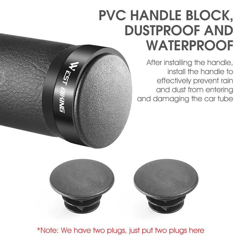 

Bicycle Grip Soft PU Leather Shockproof Comfortable Shock Absorbent MTB Road Bicycle Grip Cover Riding Accessories