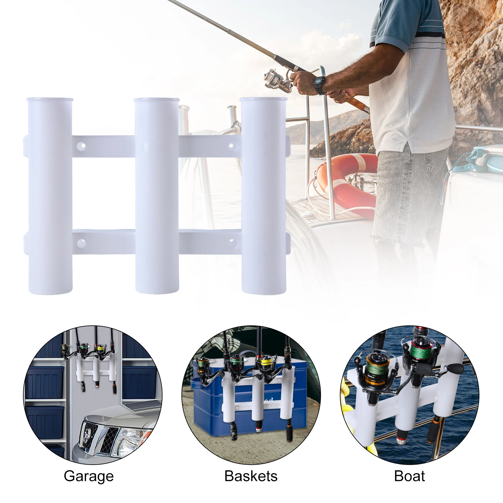aluminum fishing rod holders for trucks Rush Creek Creations Truck Bed 5 Storage Rack this fishing rod holder for truck withstands the elements and resists rust JIF Marine Foo3 3-Rod Aluminum