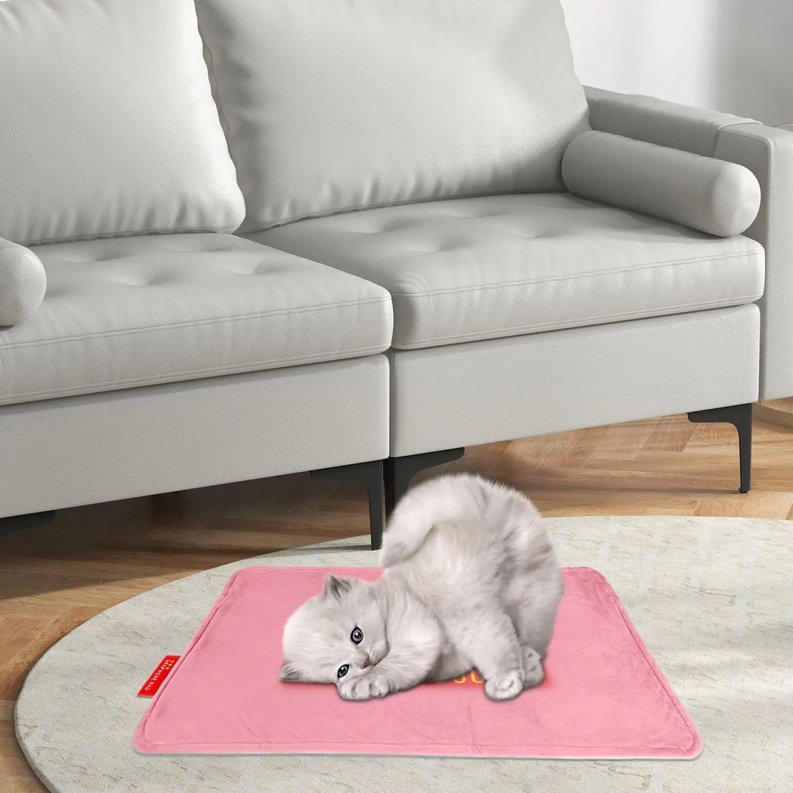 

Грелка для домашних животных, электрические термоспальные подушечки с 5 уровнями температуры, зимняя грелка для домашних животных для дома, фермерского дома, гаража, клетки для жизни