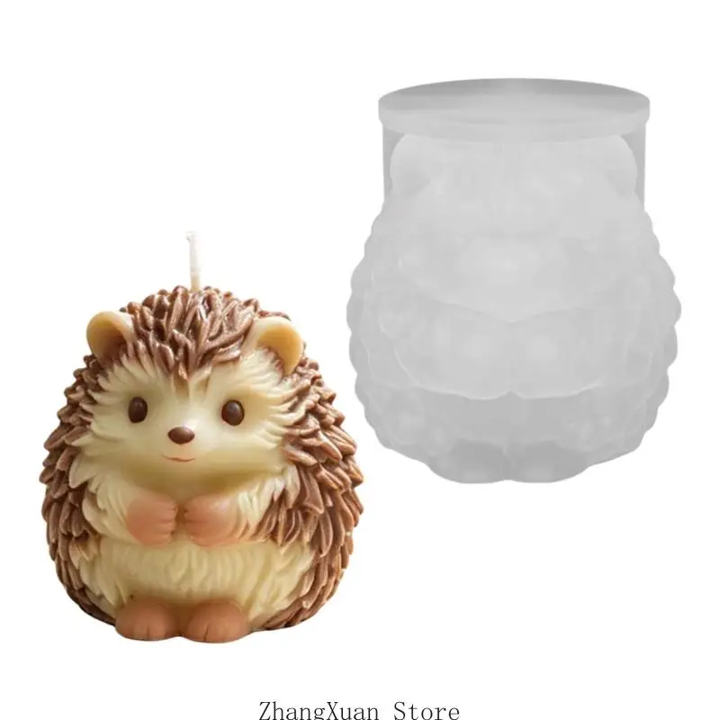 Handwerkliche Igel-Kerzenform aus Silikon mit realistischen für die Geschenkherstellung und Heimdekorationsprojekte 3XUF – Detail 9