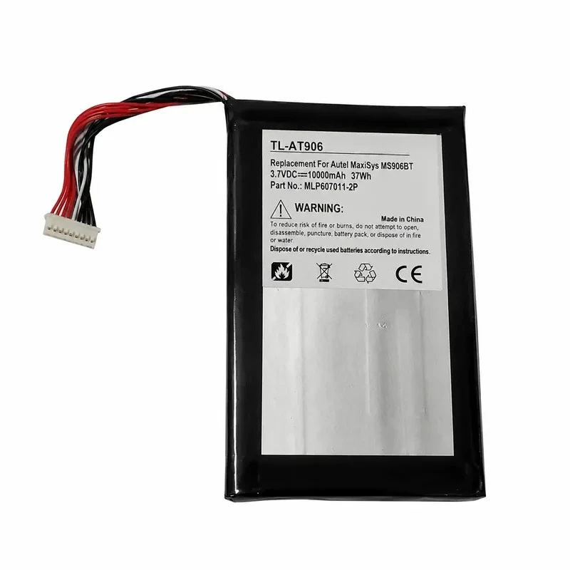 for MaxiSys MS906BT MS906TS Automotive Diagnostic Scanner Battery MLP5070111-2P Replacement Power Supply