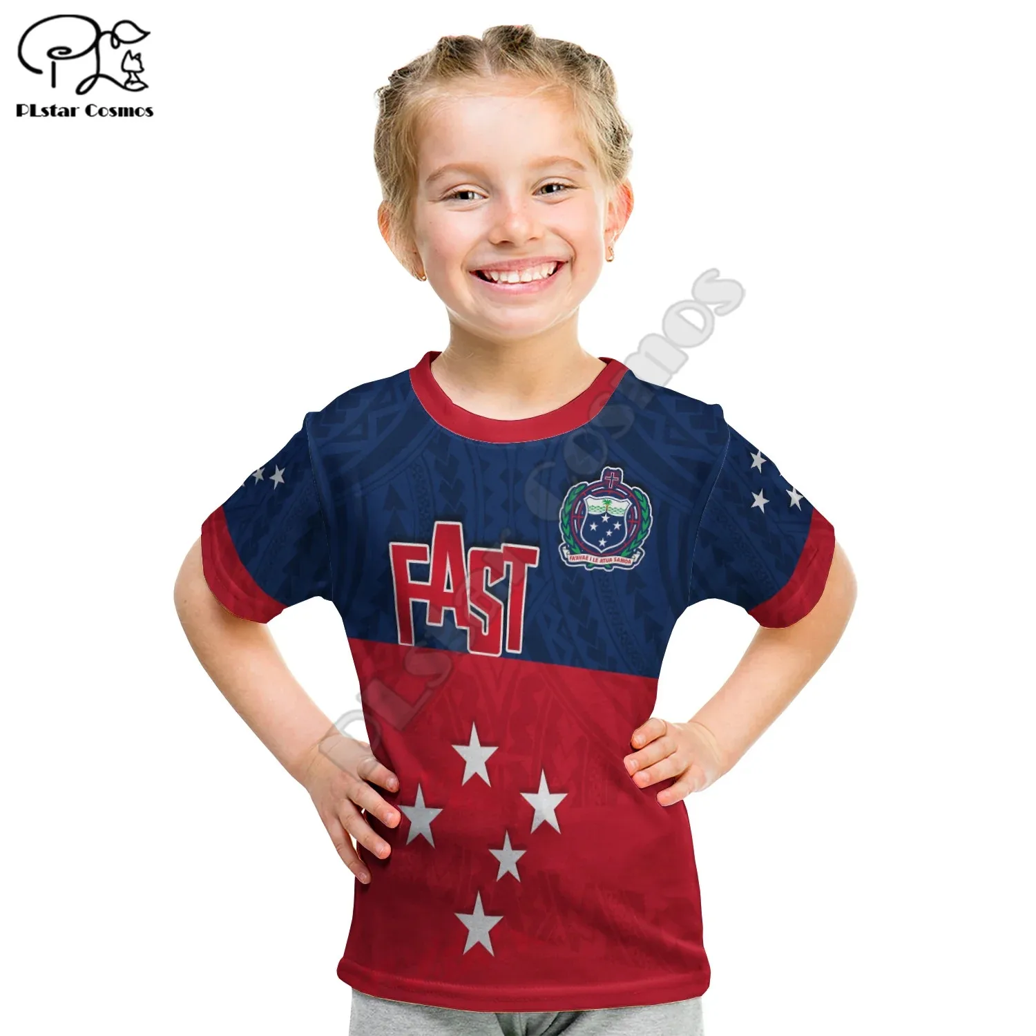 F.A.S.T Samoa T Shirt Kid Polynesian Enthusiasm 3D Printed T Shirts Summer Kids T-shirt Boy Girl Unisex Oversized Tshirt Tops