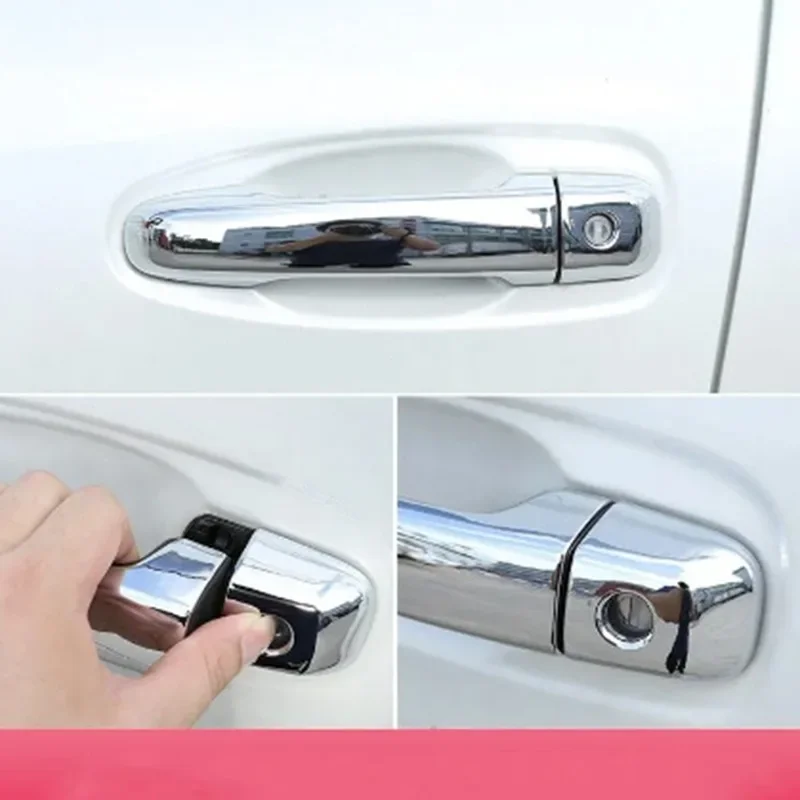 For Toyota Harrier 2022-2024  Gloss Black Chrome Car Door Handle Cover Trim Styling Accessories Car Stickers Auto Accessories