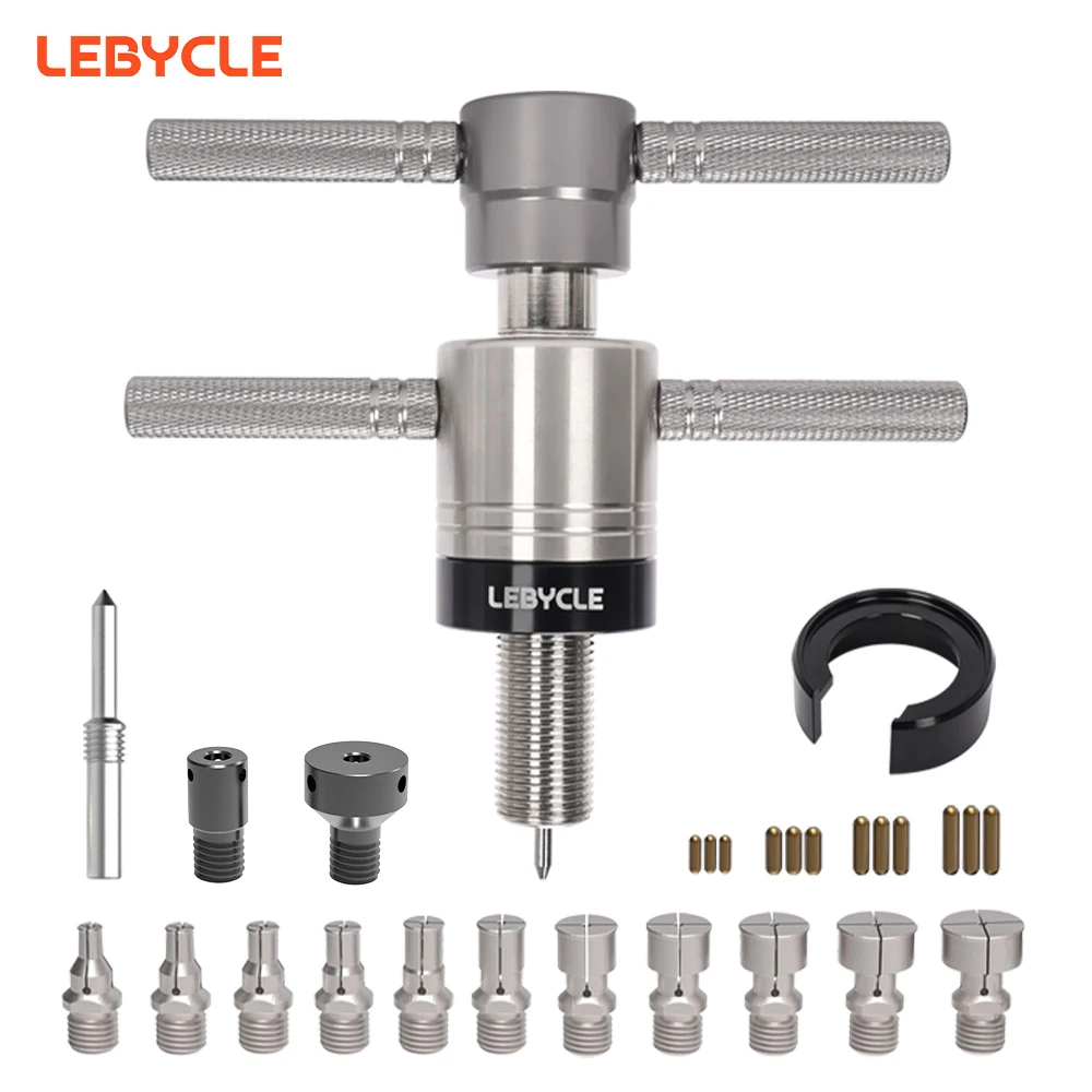 LEBYCEL MTB Road Bicycle Hub Bearing Removal Tool Bike Hub Tower Base Removal Tool Bike Hub Bearing Repair Tools