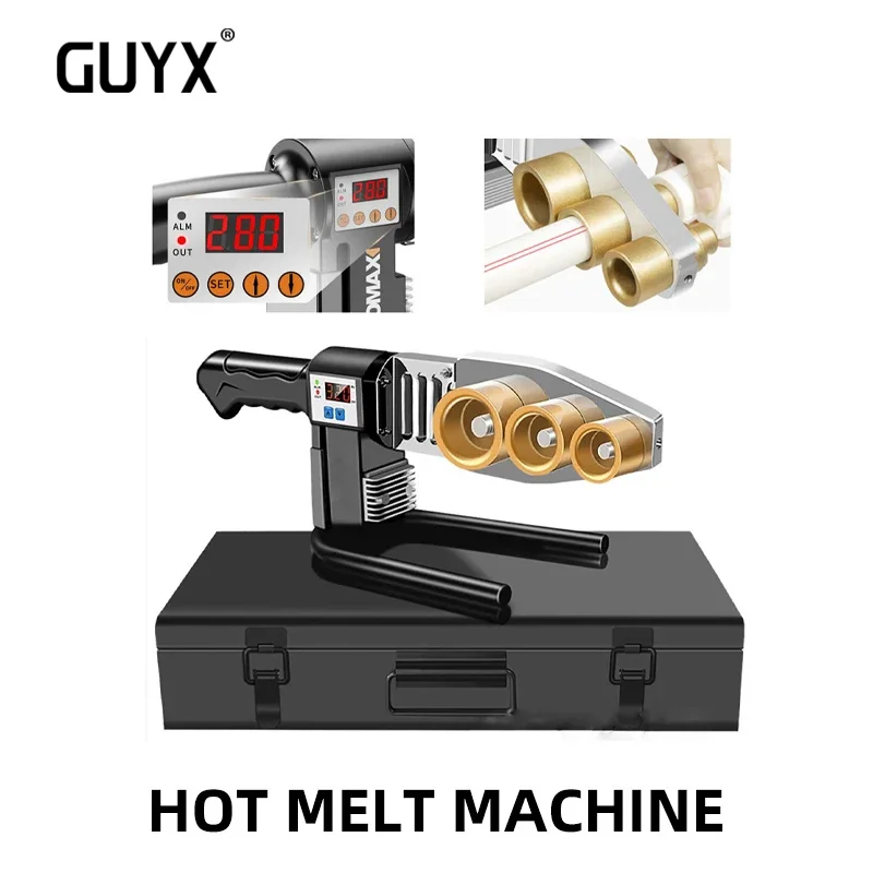 

PPR hot melt machine Household hot melt welding machine Water pipe hot container does not stick to die head fuser 20-63mm