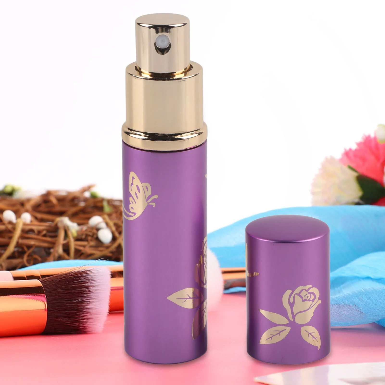 10ML Perfume Travel Refillable Bottle,Refillable Portable Scent Spray Pump From Bottom For Travel Supplies and Best Gift