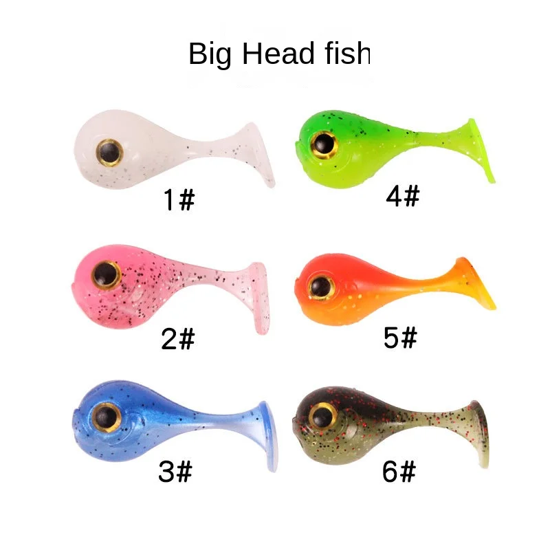 Baby Swimbait Luya Bait Soft Lure Balloonfish 4.5cm3g Artificial Silicone Bait With Hook For Bass Fishing Pike Lure FishTackle