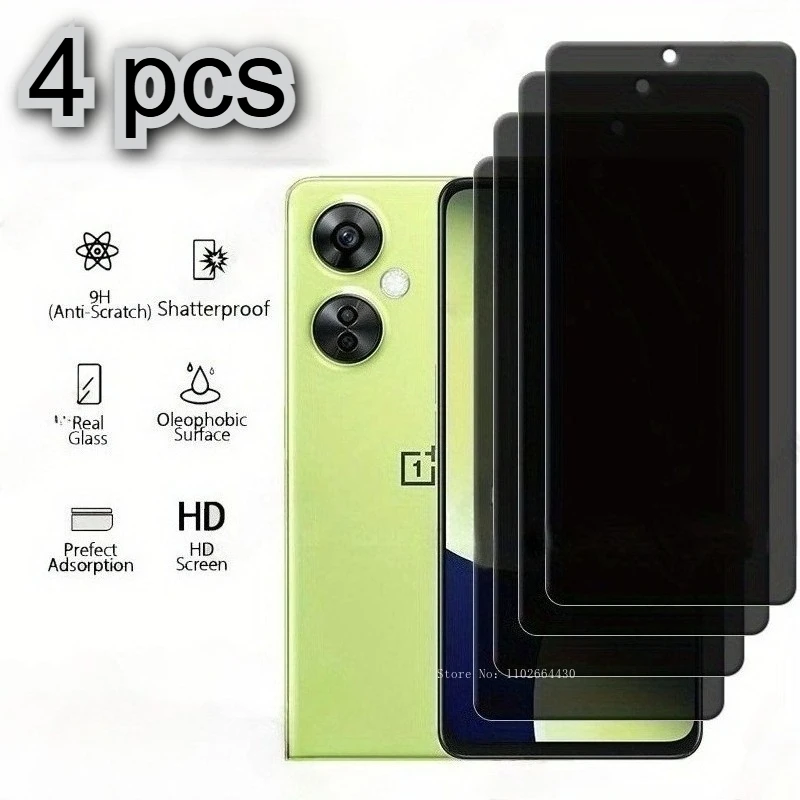 

4-in-1 Set Screen Protectors for Oneplus Nord 5 Anti-Spy Tempered Glass for Oneplus Nord CE5 Ban Peep Anti-Scratch Tempered Film