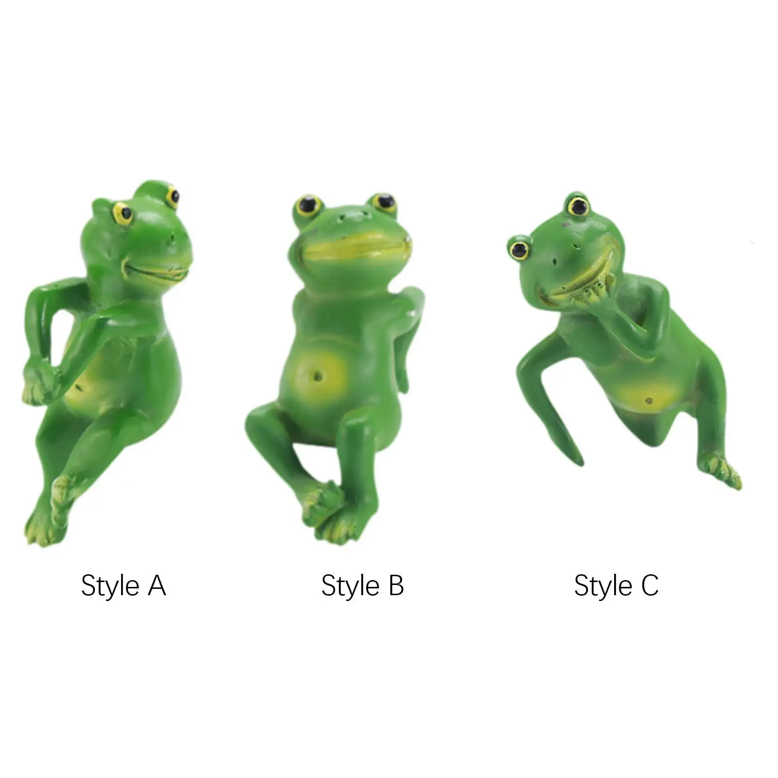 

Cute Frog Figurine Flower Pot Hugger Collection Simulation Birthday Gift