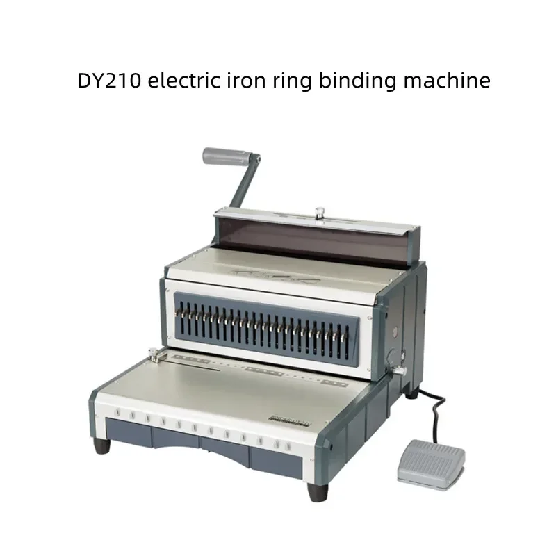 Electric Coil Binding Machine 2:1 Electric Iron Ring Thickening Bookbinding Machine Double Line Desk Calendar Contract