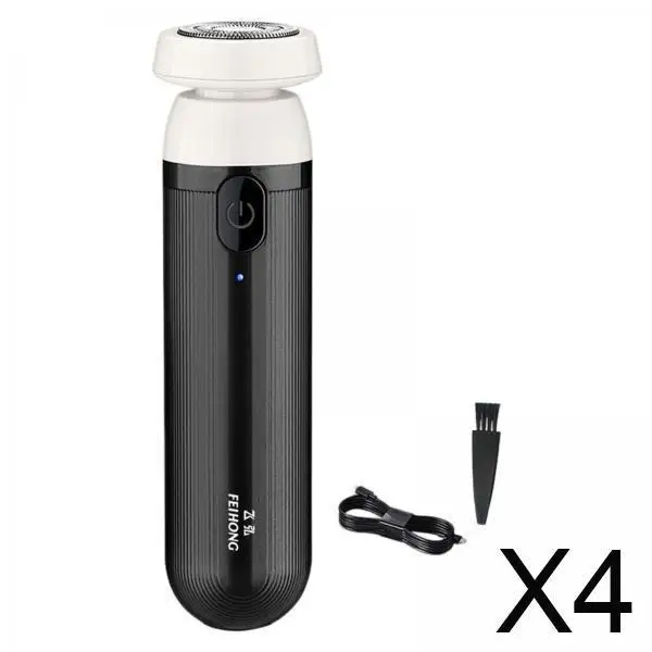 

4xMini Электробритва Беспроводная Карманная Светодиодная Дисплей Черный