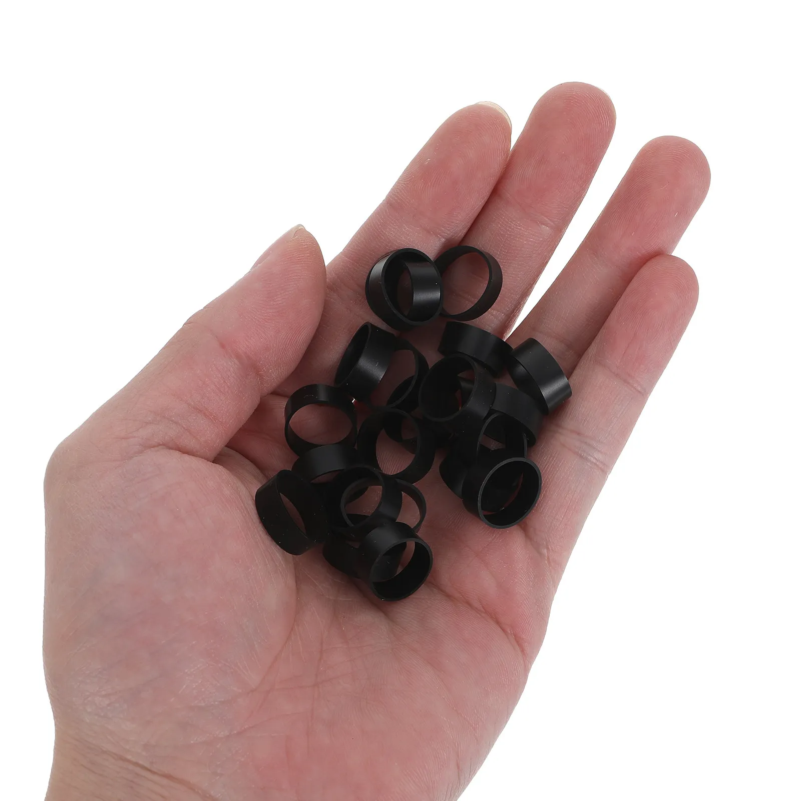 200Pcs Silicone Rubber Bands Cable Organizer Elastic Ties Cord Organizer Rings Data Cable Management for Home Office Travel