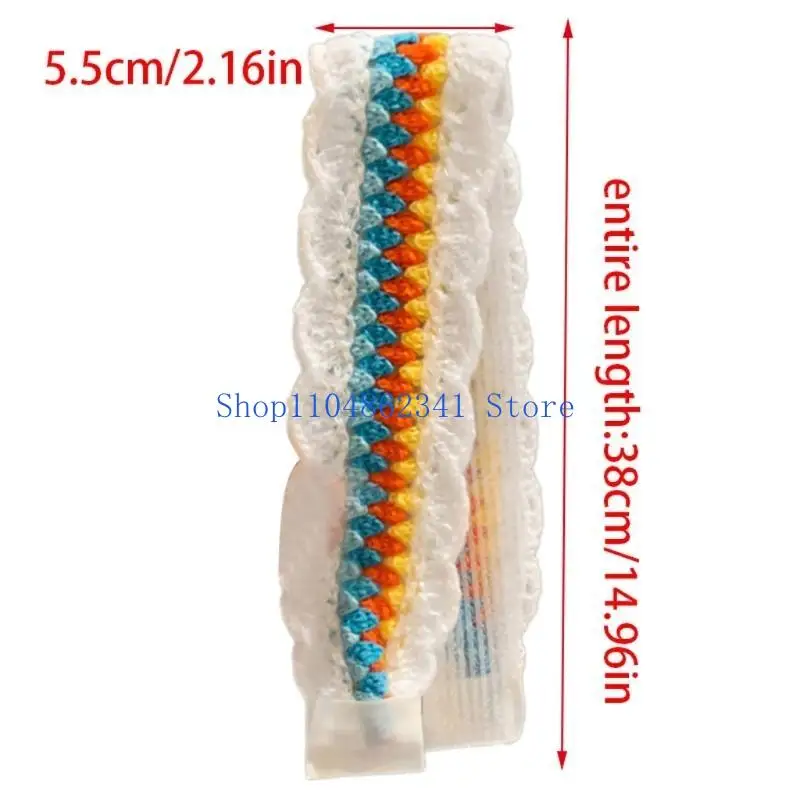 5ASD عصابة رأس متماسكة للبالغين مريح الشعر التفاف الشعر الديكور للأنشطة والتجمعات في الهواء الطلق #6