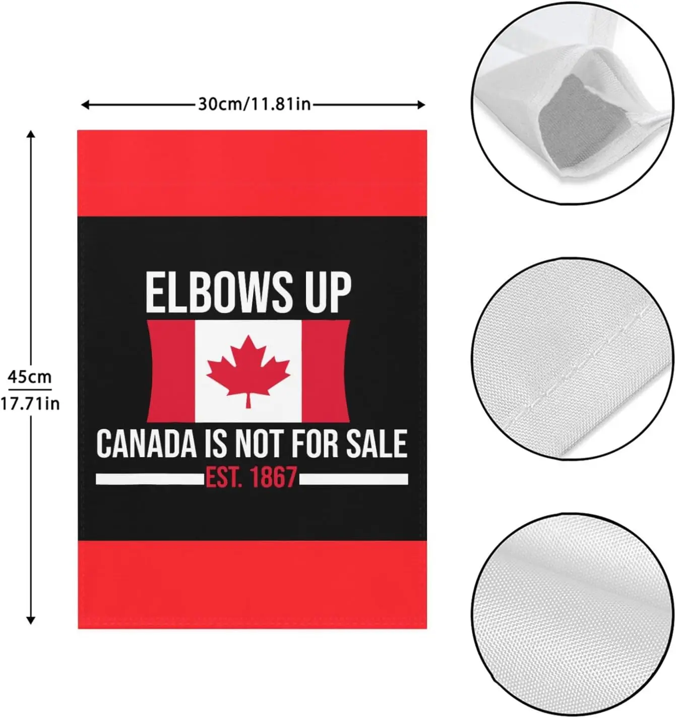 Elbows Up Canada Garden Flags One SizeDouble SidedOutdoorFlag VVL YYX EEZ