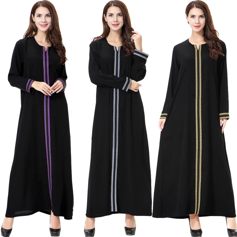 

Middle East Muslim Women Prayer Garment Maxi Dress Eid Arab Robe Ramadan Modest Abaya Caftan Islamic Clothing Kaftan Gown Dubai