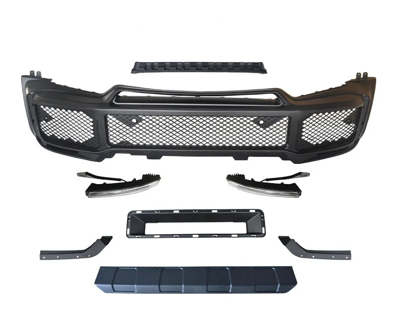 The front bar and the rear bar middle net are suitable for w464 upgrade, and a full set of modification is surrounded.