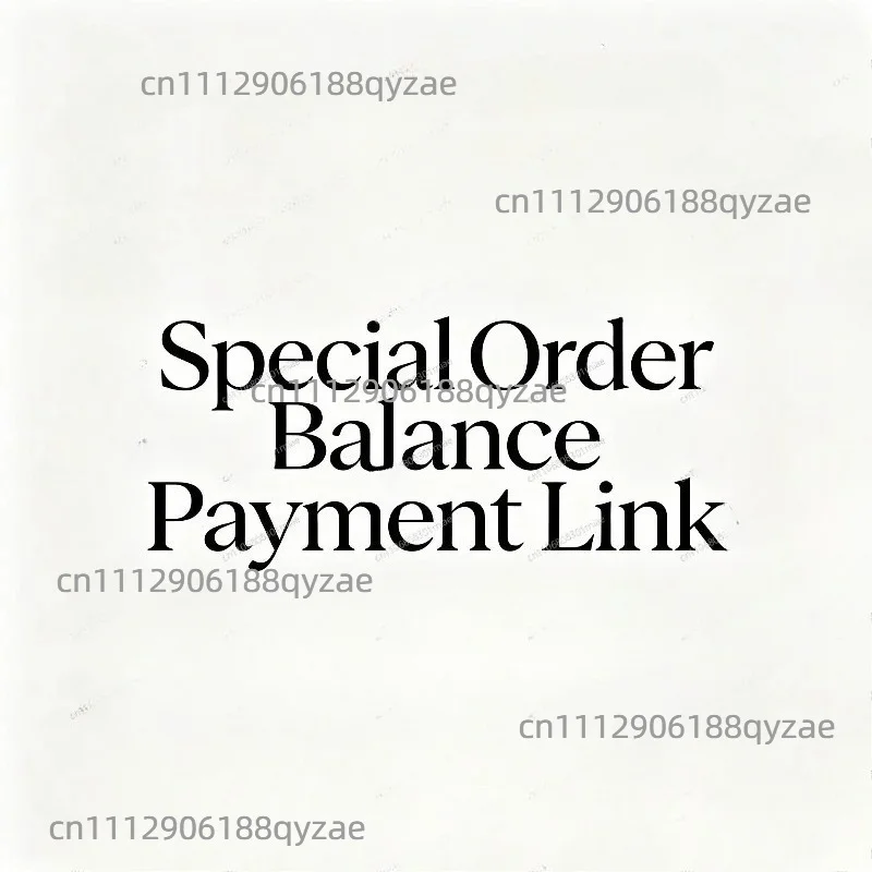 Special Order Balance Payment Link