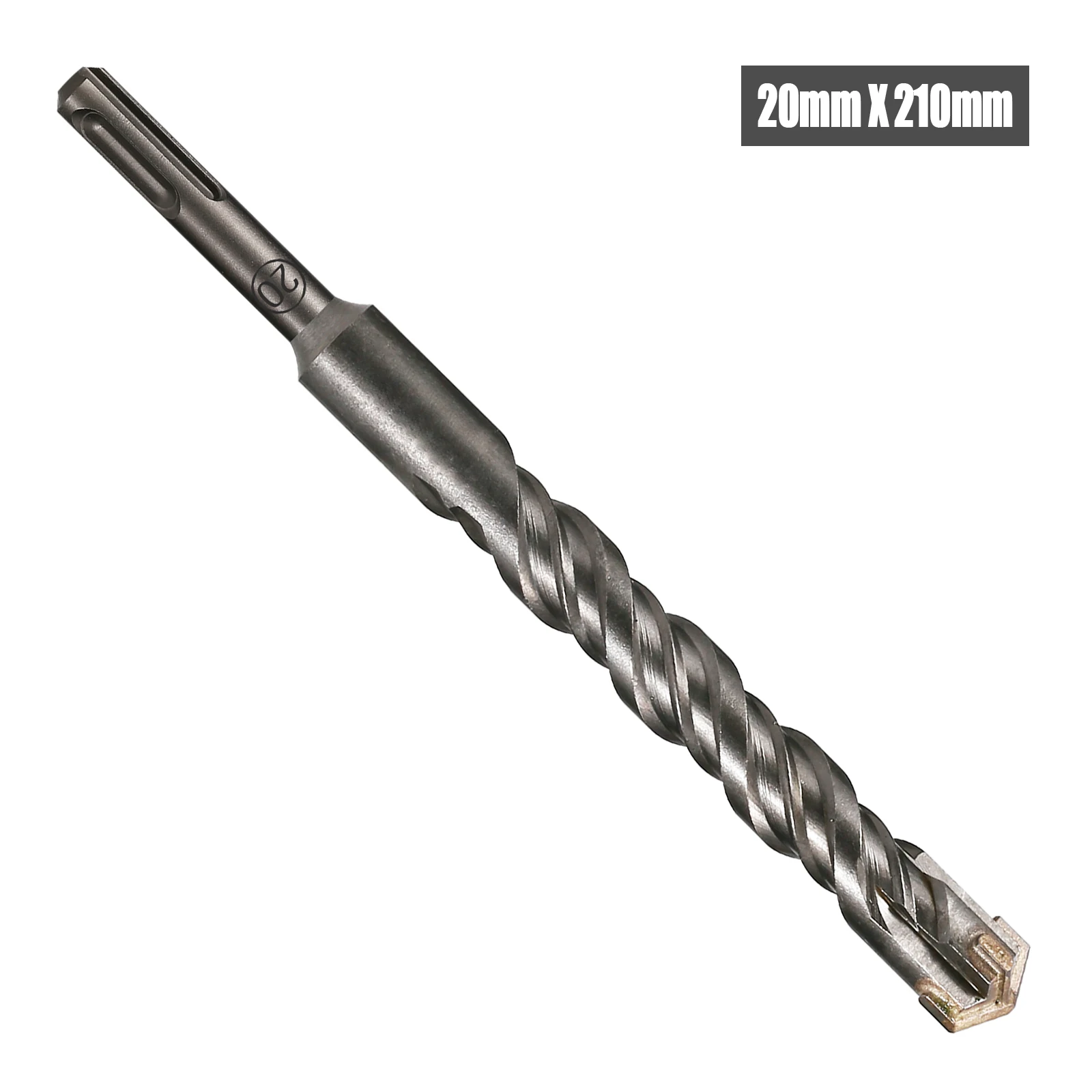 1 Stück Beton SDS Plus 5-25mm Bohrer Kreuzschneidkopf Doppelschneckenhammer 210mm Wand Ziegel Block Elektrohammer Mauerwerkbohrer – Detail 13
