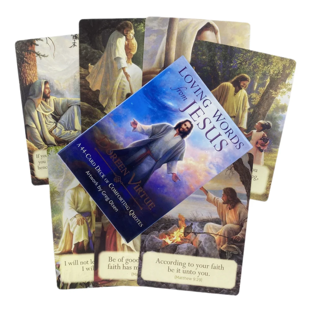 Loving Words From Jesus Oracle Cards A 44 Tarot English Visions Divination Edition Deck Borad Playing Games