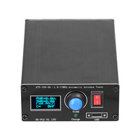 ATU-100/10-0A 1.8-55MHz/30MHz Mini Automatic Antenna Tuner OLED Display Aluminum Outcase with1800MAh Battery ATU Antenna Tuner