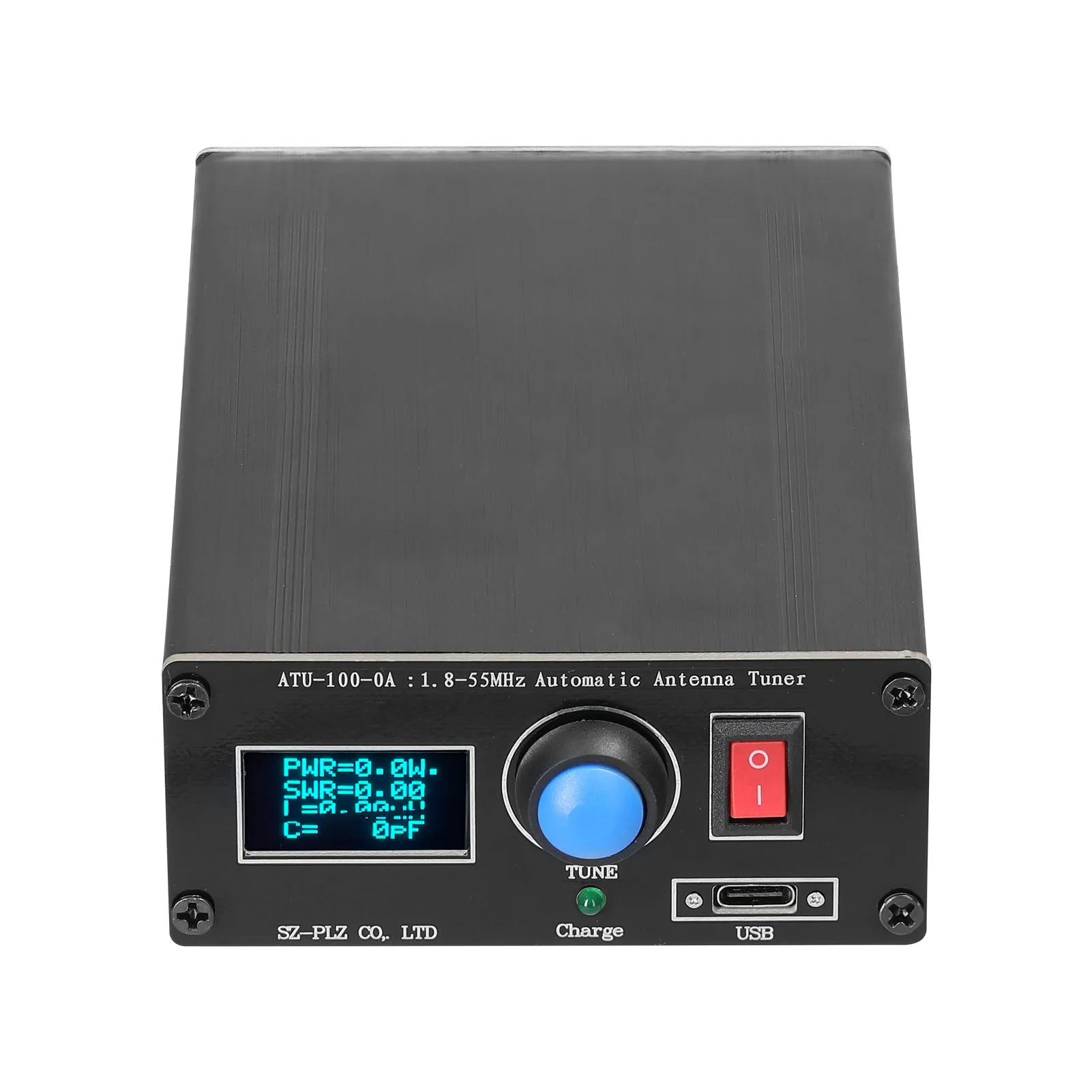 Imagem -05 - Mini Sintonizador Automático de Antena Oled Caixa de Alumínio Bateria 1800mah Atu Atu 10 a 1.855mhz 30mhz