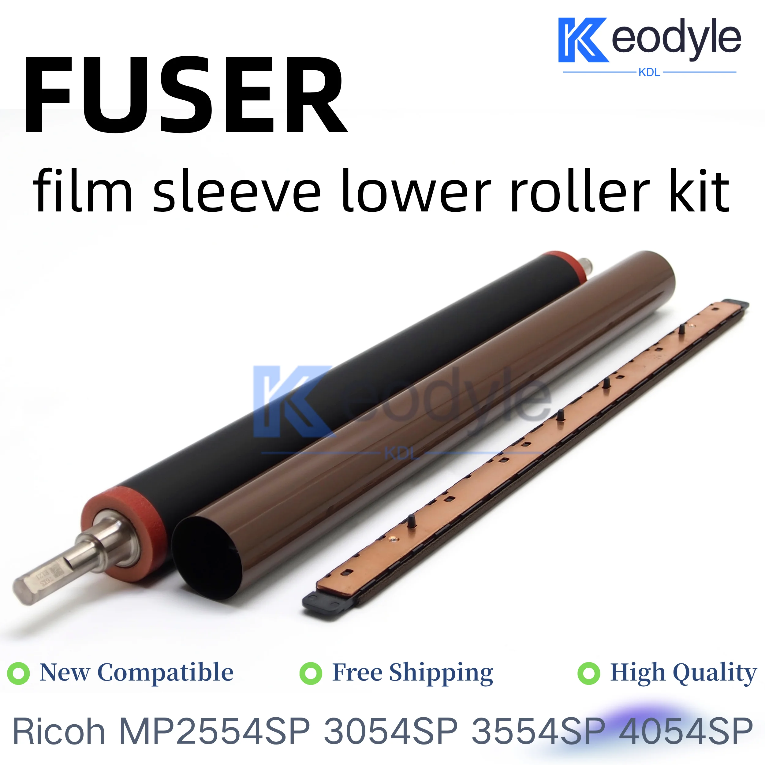 Fuser Film Sleeve Oil Application Pad Lower Pressure Roller For Ricoh MP4054 5054 6054 4055 5055 6055 3554 3555 IM3500 4000 5000