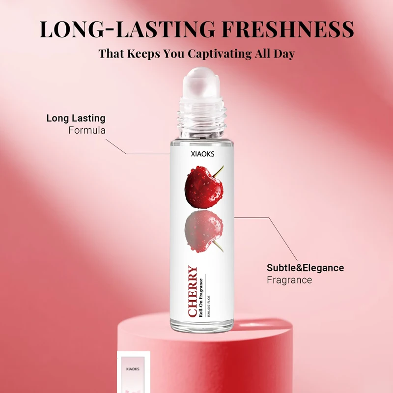 Women's Cherry-Scented Roll-On Perfume, Featuring a Charming Floral-Fruity Scent with Sweet Feminine Pheromones, a Light Fragrance That Is Natural and Not Overpowering, Uniquely Refreshing, and Increases the Rate of Attention from the Opposite Sex Exclusively Selected Perfume Ingredients, Alcohol-Free, Mild and Non-Irritating, Suitable for All Skin Types, with a Fragrance That Lasts for 72 Hours. High-End Design, Pocket-Sized, Convenient for Outdoor Travel. Suitable for Gift-Giving, Everyday Dates, Travel, and Unique Outings That Won'T Clash with Other Fragrances. view 5