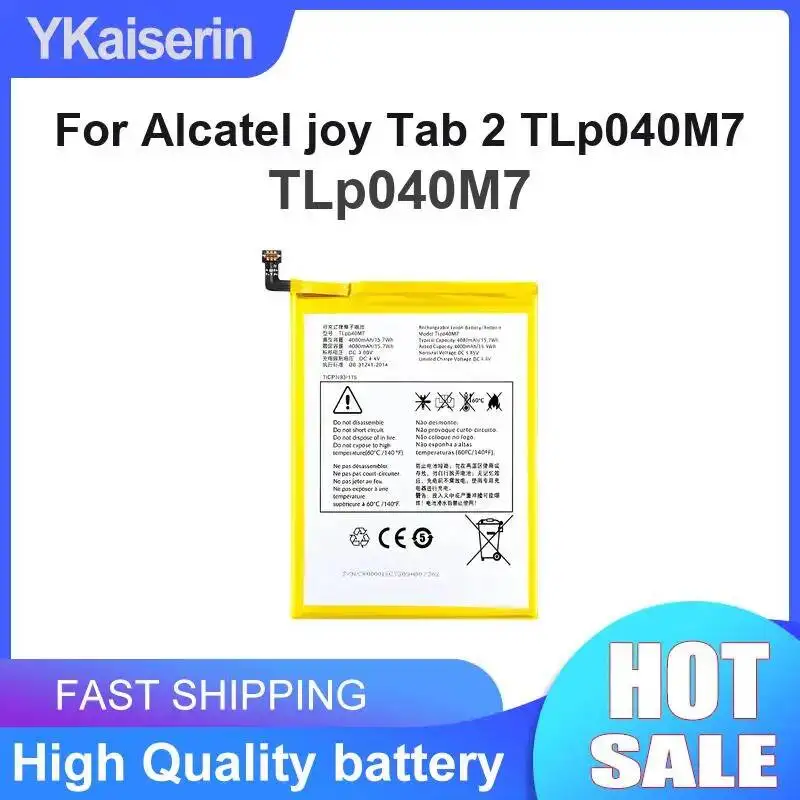 4000mAh For Alcatel Joy Tab 2 TLp040M7 Tablet Battery Fast Shipping