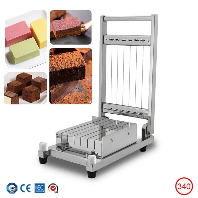Stainless Steel Manual Chocolate Cutting Machine Cocoa Butter Chocolate Fudge Truffle Soft Food Cutting and Dividing Equipment