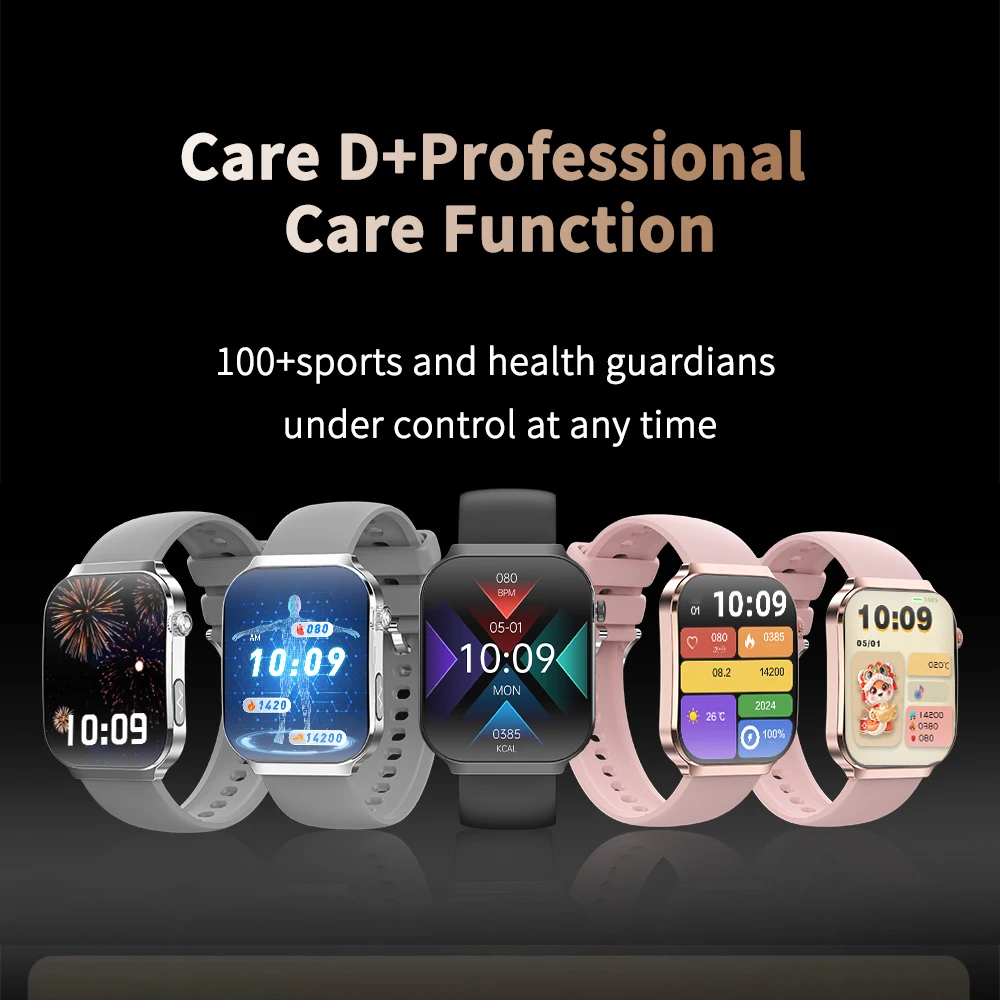 ECG PPG Health Smart Watch Women Men Blue Tooth Call Body Temperature SOS Sports Fitness Waterproof Smartwatch Weather Stopwatch