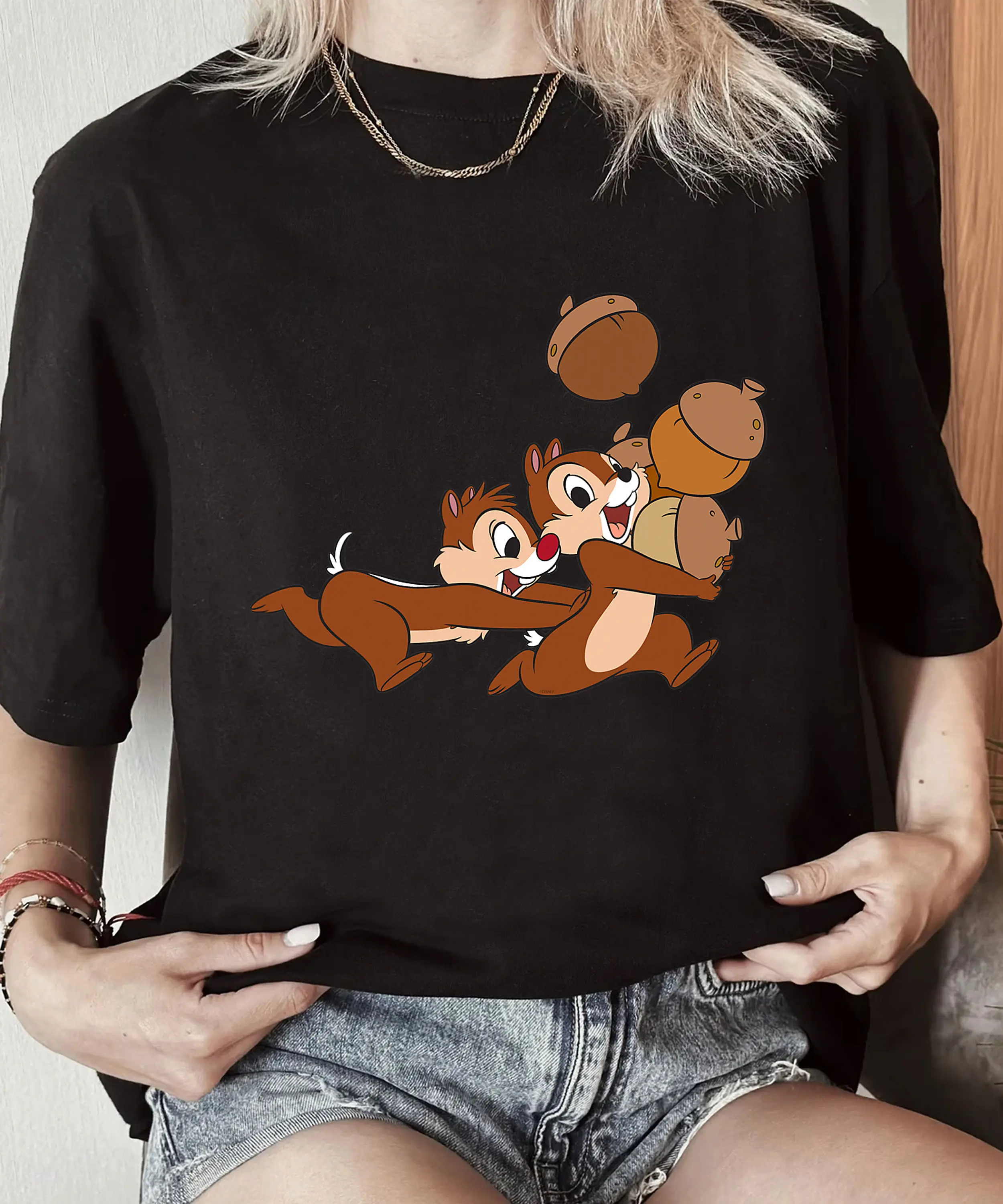 

Disney Chip ‘n Dale Chipmunks Acorn Run T-Shirt Rescue Ranger Shirt Disneyland Family Matching Shirt Magic Kingdom