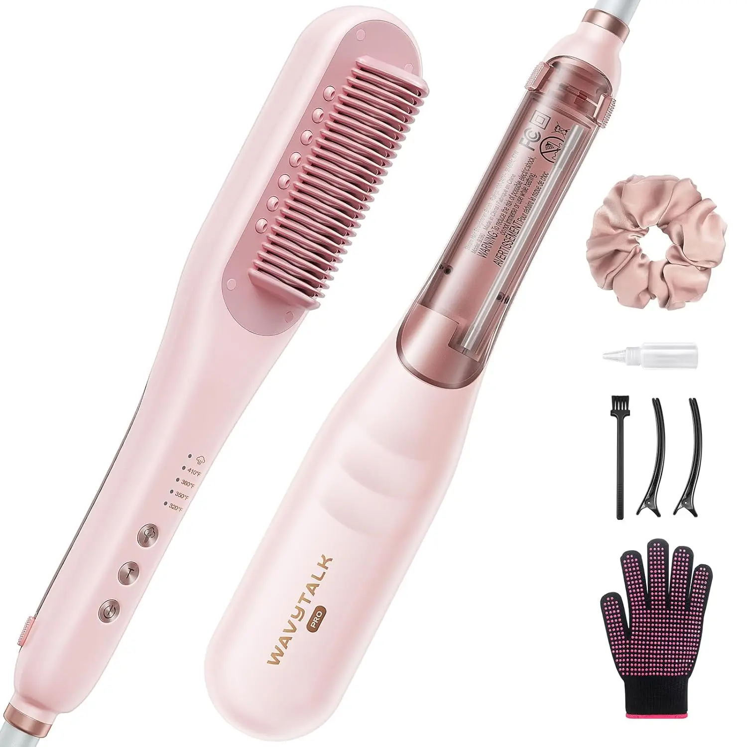 

Steam Hair Straightener Brush, 3-in-1 Styling Tool with Steam Care for Smooth, Shiny Hair