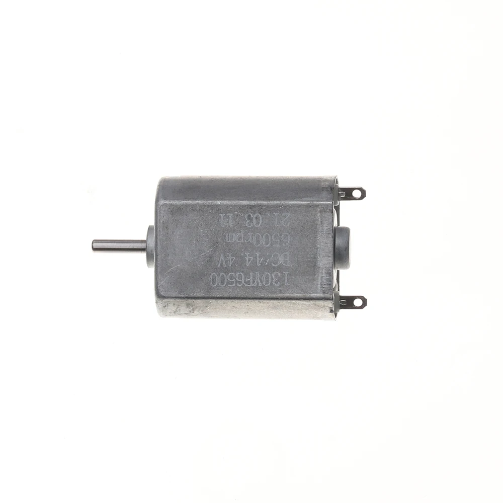 Mini 130 Precious Metal Brush DC Motor DC 5V 6V 9.6V 14.4V 6500RPM Slow Speed Silent Toy Motor Model