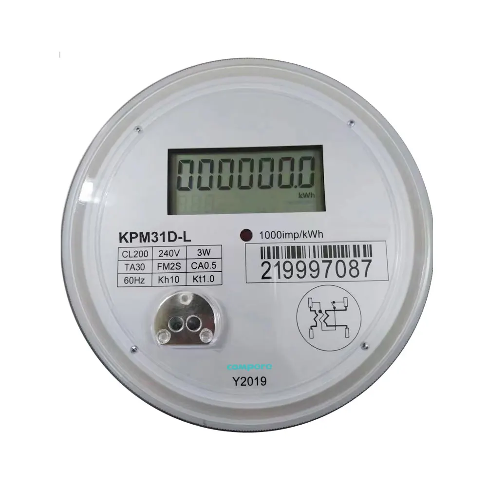 Outdoor Single-Phase Prepaid Electricity Meter Round Socket Energy Meter with Remote Control CL100 Model
