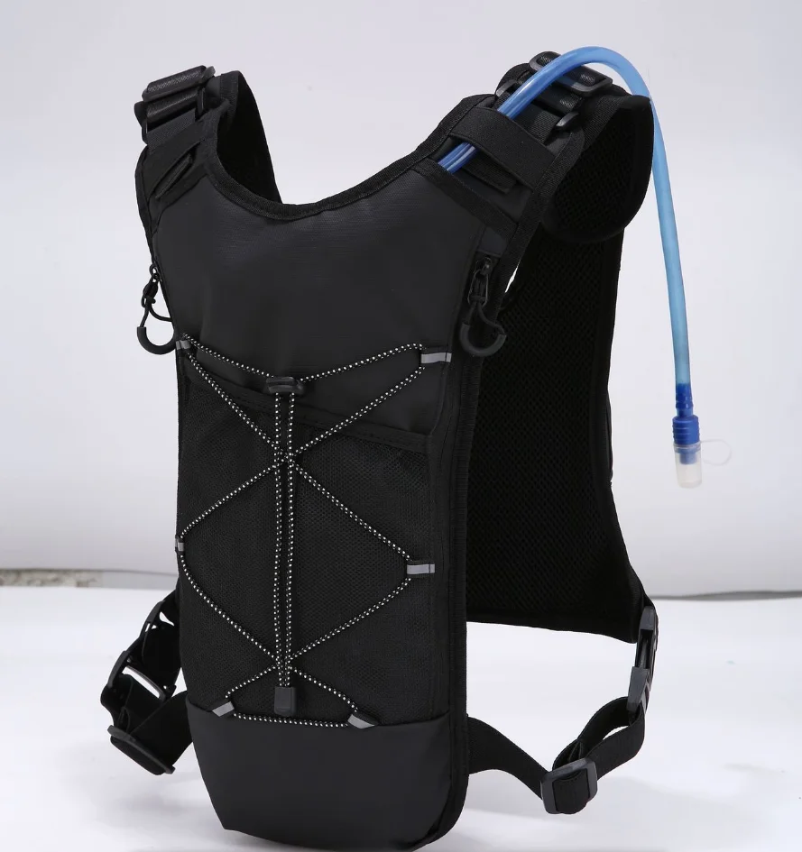 Lekka torba na klatkę piersiową do biegania, na wędrówki, aktywności na świeżym powietrzu, maraton, wyścigi rowerowe, bez pojemnika na wodę, męska saszetka na klatkę piersiową