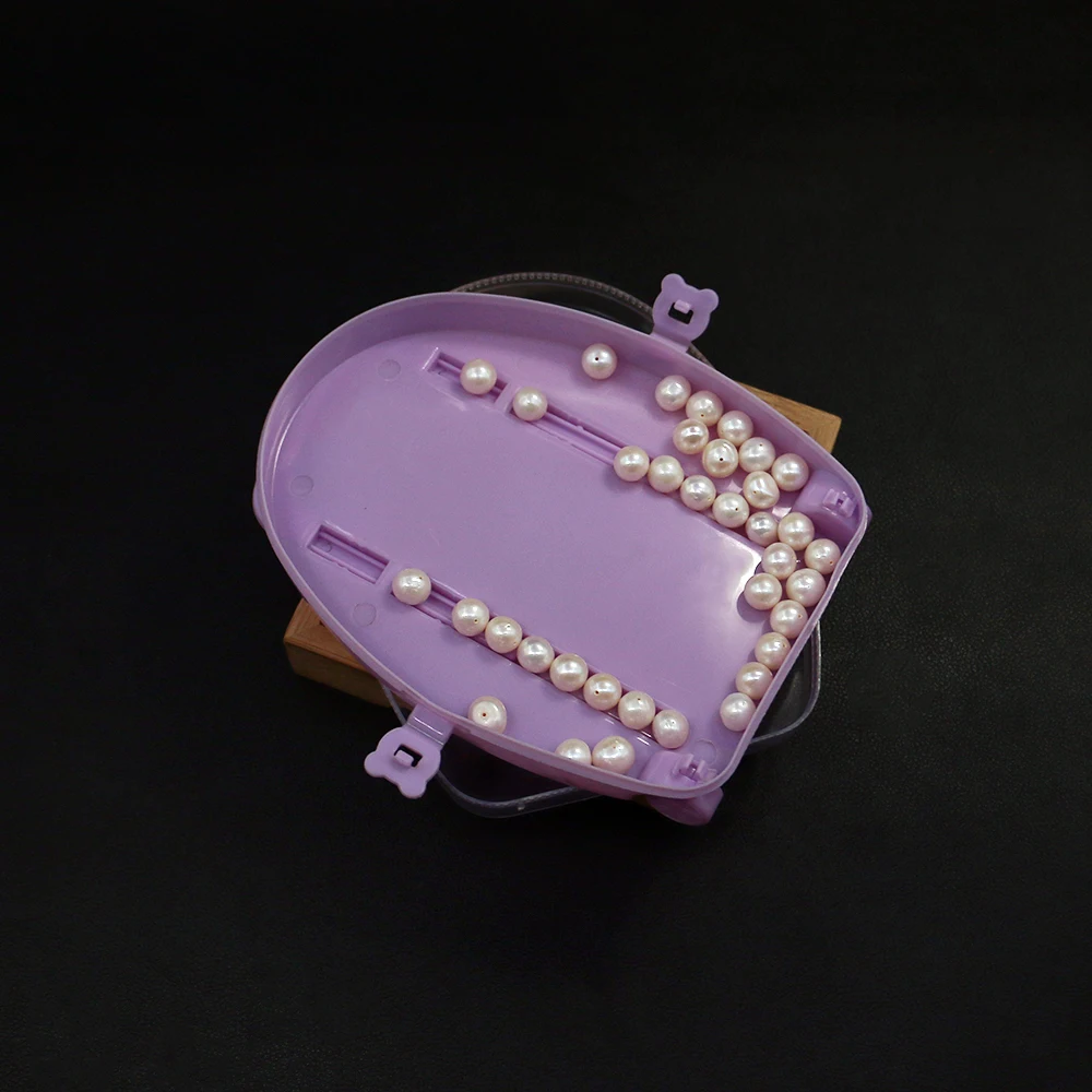 

Pink Transparent Plastic Jewelry Packaging Box Semicircle Accessory Display Tools 1 Pc Craft Enthusiasts Storage Case Organizer