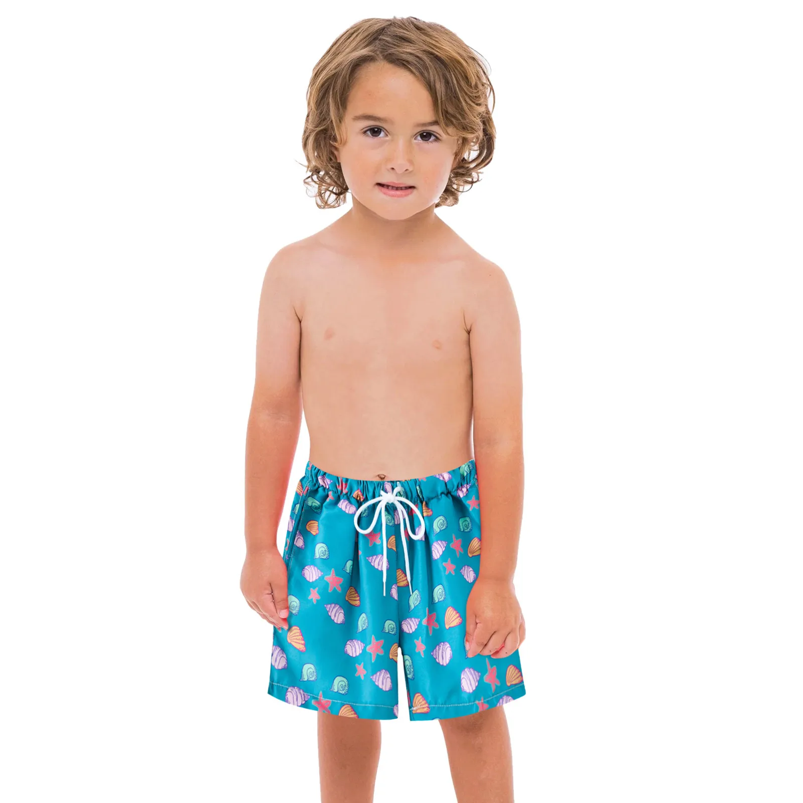 2022 Summer Toddler Baby Beachwear Trunks Fashion Boys Swimwear Shorts Quick Dry Swimming Trunks Kids Beachwear Outfits 2-8 Y