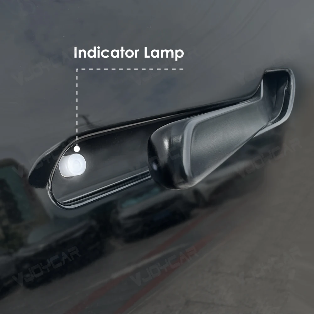 Neue Gen.2 OEM Chrom-Autotürgriffe für Tesla Model YL 3 Y Neu 3 Y Juniper Farbiger LED-Willkommensmodus Multi-Kontakt-Aufklappfunktion – Detail 6