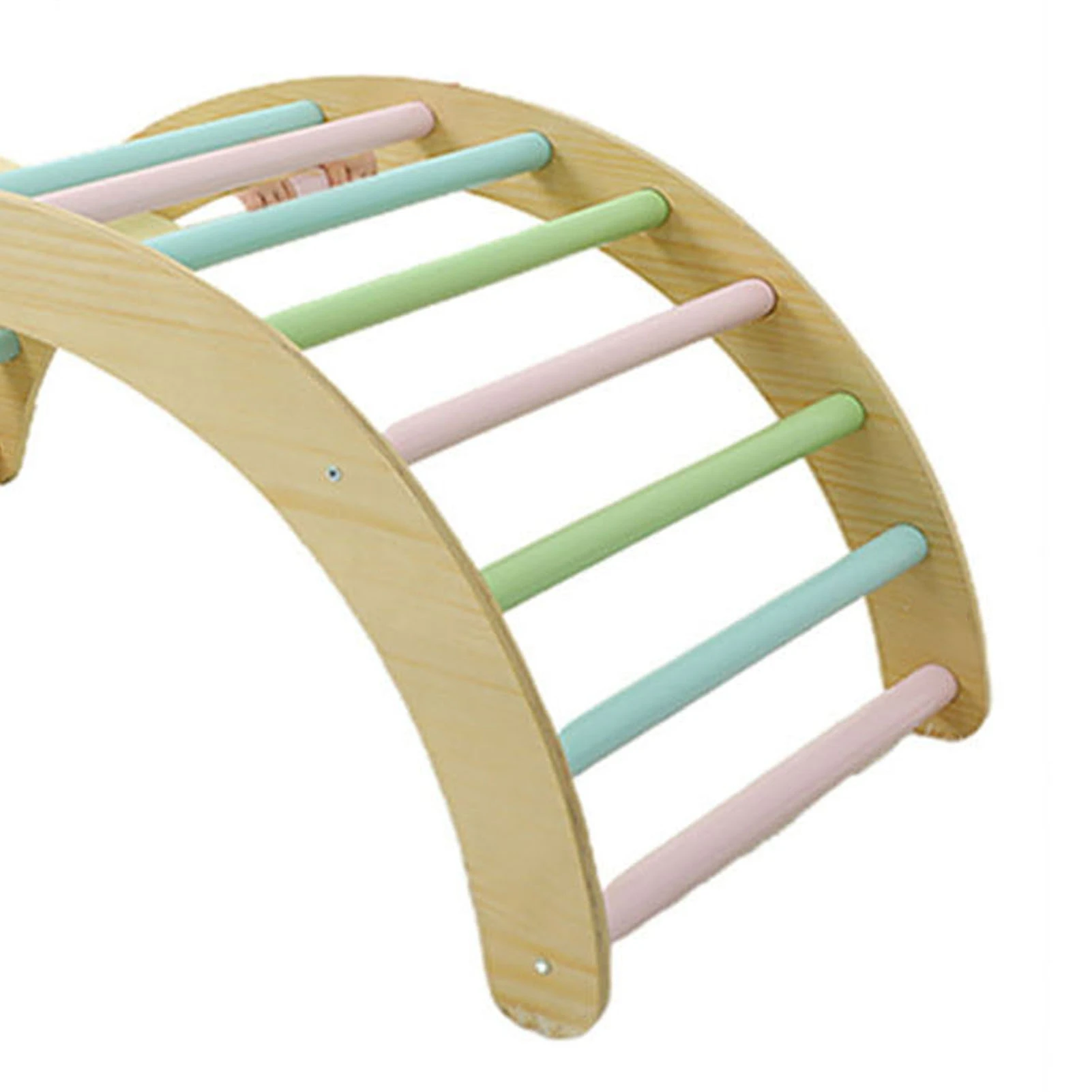 سلم تسلق طفل تسلق قوس خشبي منحدر سلم تسلق مجموعة ملعب داخلي للأطفال الصغار 1-3 سنوات #3