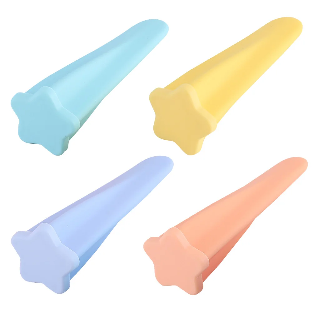 

4 Pcs Summer Popsicle Mold Tools for Ice Silica Gel Cream Molds Making