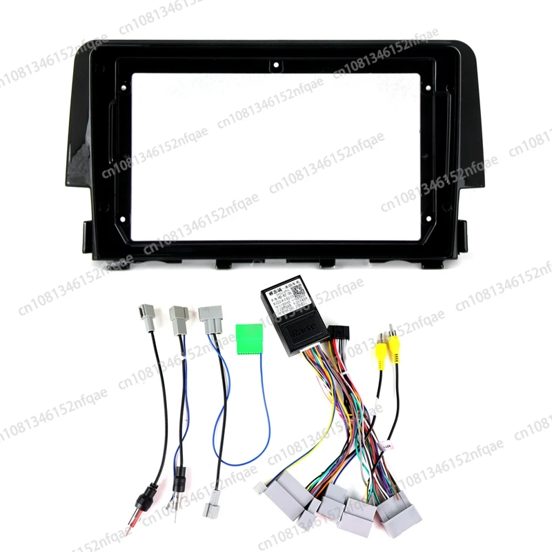 For Honda Civic 2015-2020 Car Radio Android DVD Stereo audio screen multimedia video frame cables Harness navigation adapter 9“